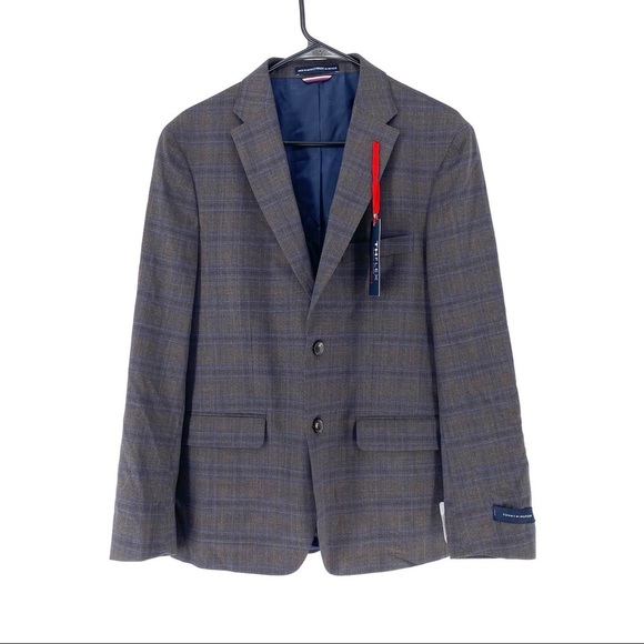 Tommy Hilfiger CNRA1ATB0110 Men's Conrad Check Single Breasted Sport Coat - Picture 1 of 8